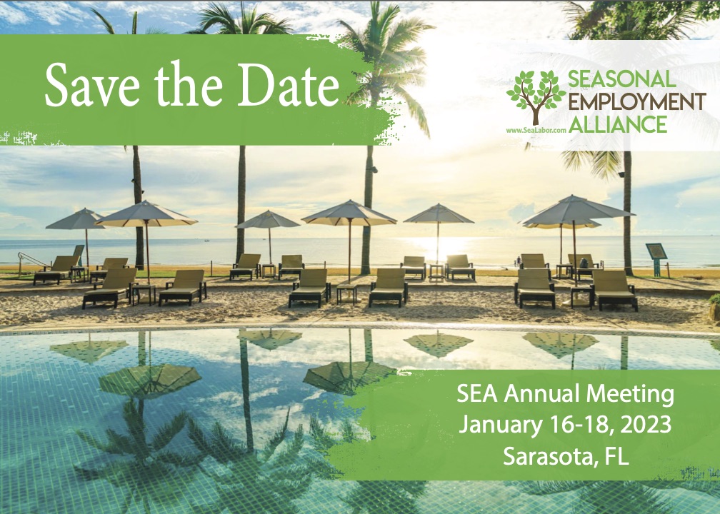 2023 SEA Annual Meeting Save the Date Jan 16-18 2